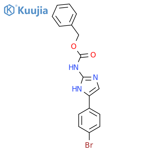 benzyl N-5-(4-bromophenyl)-1H-imidazol-2-ylcarbamate structure