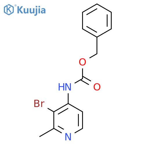 benzyl N-(3-bromo-2-methylpyridin-4-yl)carbamate structure