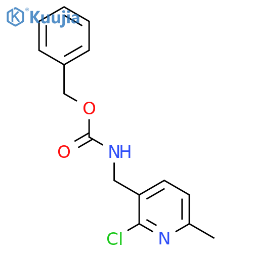 benzyl N-(2-chloro-6-methylpyridin-3-yl)methylcarbamate structure