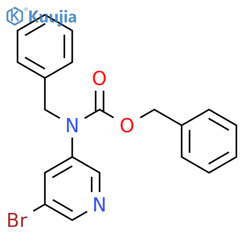 benzyl N-benzyl-N-(5-bromopyridin-3-yl)carbamate structure