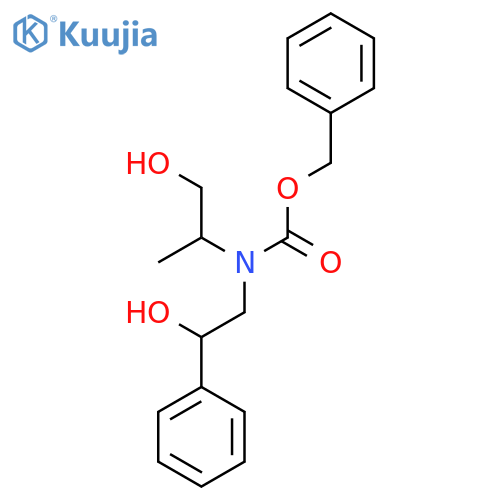 benzyl N-(2-hydroxy-2-phenylethyl)-N-(1-hydroxypropan-2-yl)carbamate structure