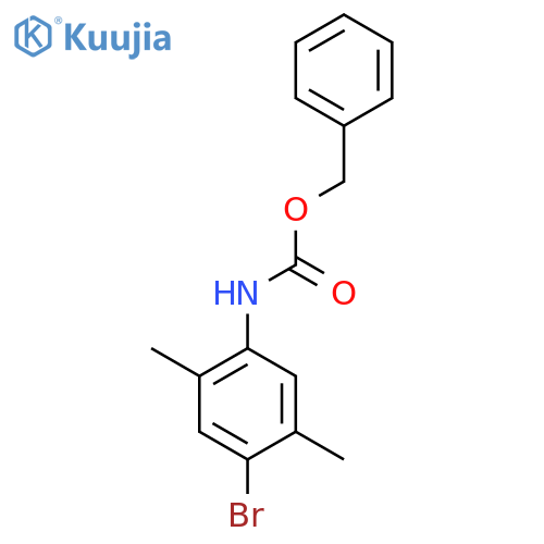 benzyl N-(4-bromo-2,5-dimethylphenyl)carbamate structure