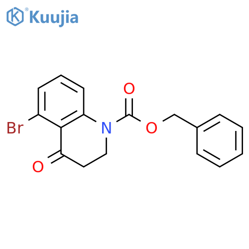 Benzyl 5-bromo-4-oxo-1,2,3,4-tetrahydroquinoline-1-carboxylate structure
