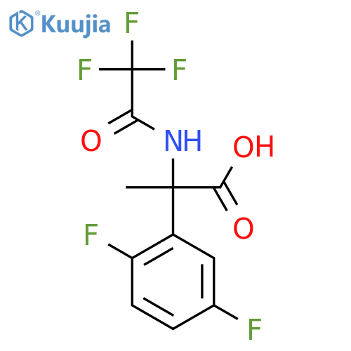 2-(2,5-Difluorophenyl)-2-(2,2,2-trifluoroacetamido)propanoic acid structure