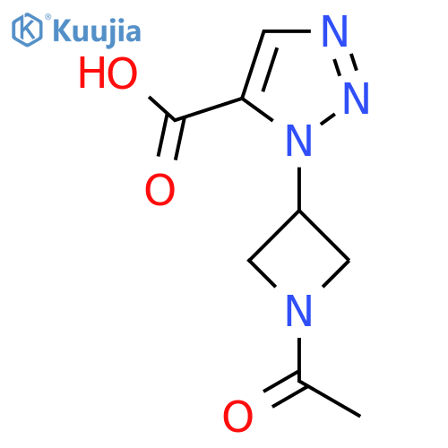 1-(1-acetylazetidin-3-yl)-1H-1,2,3-triazole-5-carboxylic acid structure