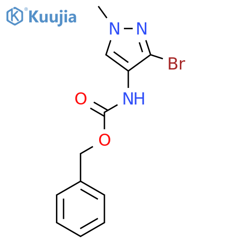 benzyl N-(3-bromo-1-methyl-1H-pyrazol-4-yl)carbamate structure