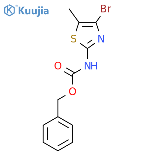 benzyl N-(4-bromo-5-methyl-1,3-thiazol-2-yl)carbamate structure