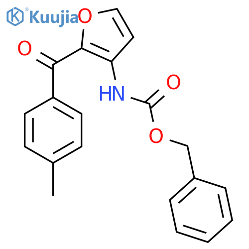benzyl N-2-(4-methylbenzoyl)furan-3-ylcarbamate structure