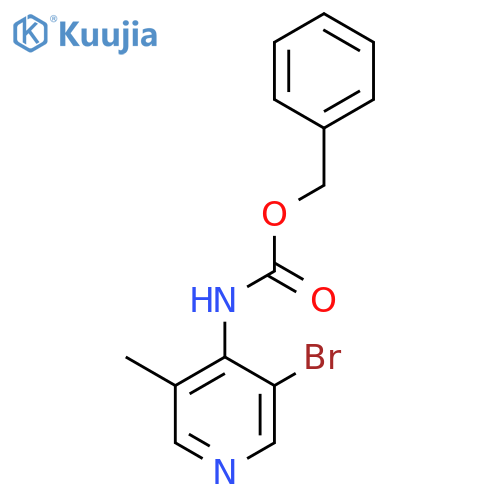 benzyl N-(3-bromo-5-methylpyridin-4-yl)carbamate structure