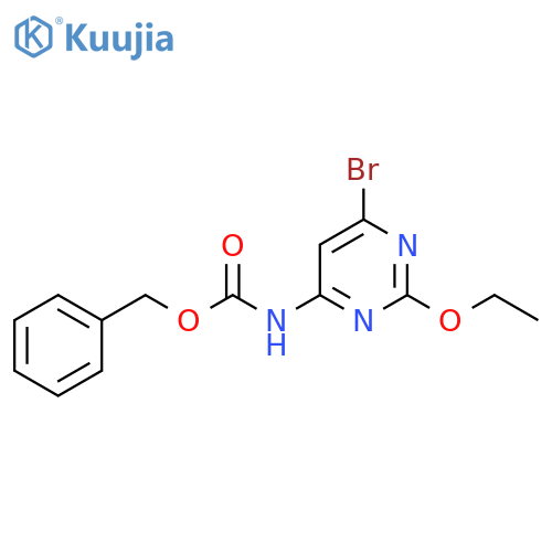 benzyl N-(6-bromo-2-ethoxypyrimidin-4-yl)carbamate structure