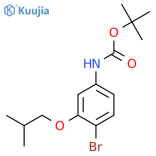 tert-butyl N-4-bromo-3-(2-methylpropoxy)phenylcarbamate structure