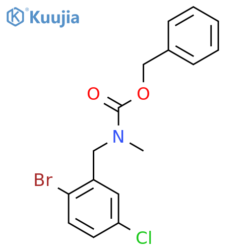 benzyl N-(2-bromo-5-chlorophenyl)methyl-N-methylcarbamate structure