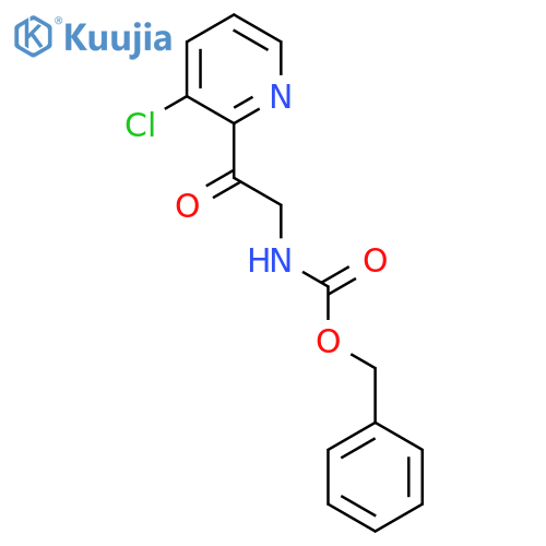 benzyl N-2-(3-chloropyridin-2-yl)-2-oxoethylcarbamate structure