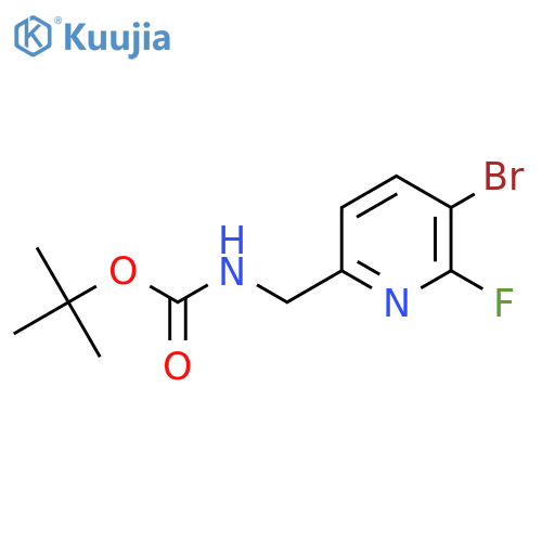 tert-butyl N-(5-bromo-6-fluoropyridin-2-yl)methylcarbamate structure