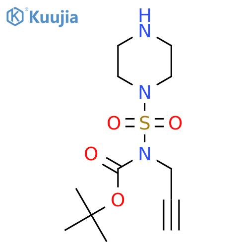 tert-butyl N-(piperazine-1-sulfonyl)-N-(prop-2-yn-1-yl)carbamate structure