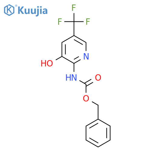 benzyl N-3-hydroxy-5-(trifluoromethyl)pyridin-2-ylcarbamate structure