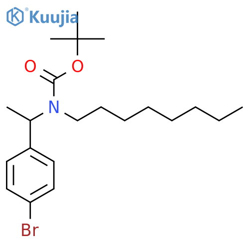 tert-butyl N-1-(4-bromophenyl)ethyl-N-octylcarbamate structure