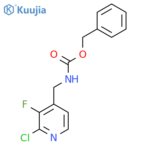 benzyl N-(2-chloro-3-fluoropyridin-4-yl)methylcarbamate structure