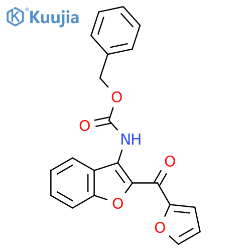 benzyl N-2-(furan-2-carbonyl)-1-benzofuran-3-ylcarbamate structure