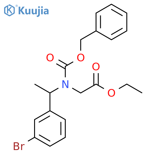 ethyl 2-{(benzyloxy)carbonyl1-(3-bromophenyl)ethylamino}acetate structure