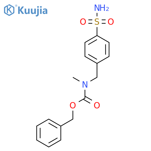 benzyl N-methyl-N-(4-sulfamoylphenyl)methylcarbamate structure