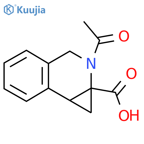 2-acetyl-1H,1aH,2H,3H,7bH-cyclopropa[c]isoquinoline-1a-carboxylic acid structure