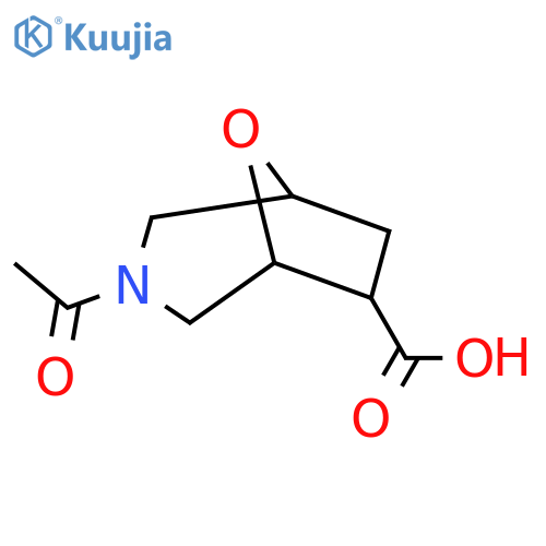 3-acetyl-8-oxa-3-azabicyclo3.2.1octane-6-carboxylic acid structure