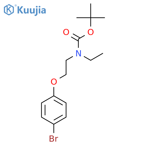 tert-butyl N-2-(4-bromophenoxy)ethyl-N-ethylcarbamate structure