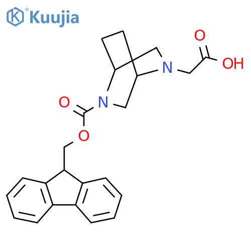 2-(5-{(9H-fluoren-9-yl)methoxycarbonyl}-2,5-diazabicyclo2.2.2octan-2-yl)acetic acid structure