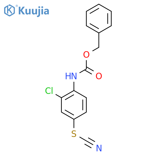 benzyl N-2-chloro-4-(cyanosulfanyl)phenylcarbamate structure