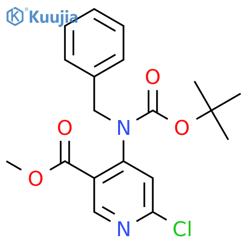 methyl 4-{benzyl(tert-butoxy)carbonylamino}-6-chloropyridine-3-carboxylate structure