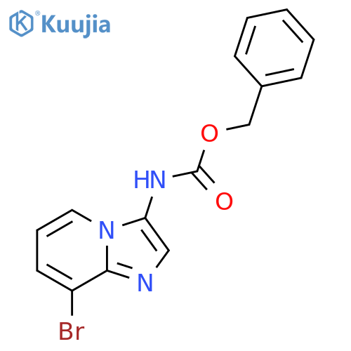 benzyl N-{8-bromoimidazo1,2-apyridin-3-yl}carbamate structure