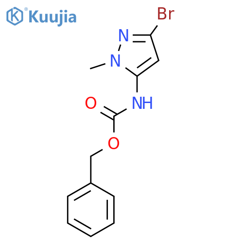 benzyl N-(3-bromo-1-methyl-1H-pyrazol-5-yl)carbamate structure