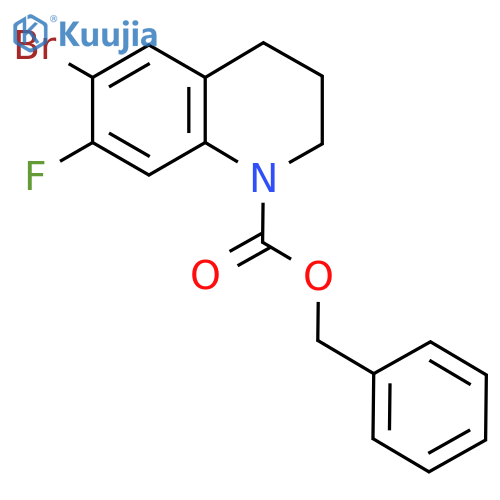 Benzyl 6-bromo-7-fluoro-1,2,3,4-tetrahydroquinoline-1-carboxylate structure