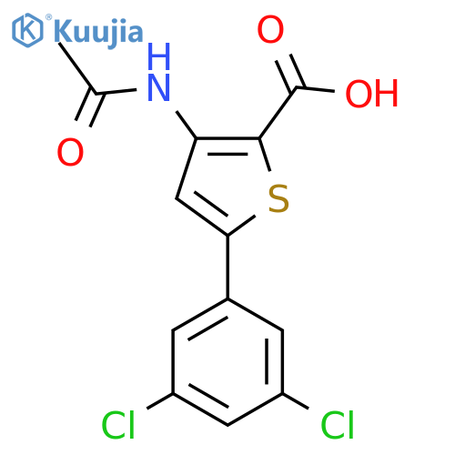 5-(3,5-Dichlorophenyl)-3-acetamidothiophene-2-carboxylic acid structure