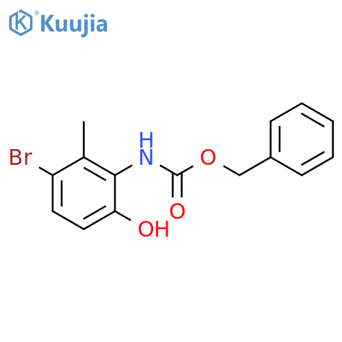 benzyl N-(3-bromo-6-hydroxy-2-methylphenyl)carbamate structure