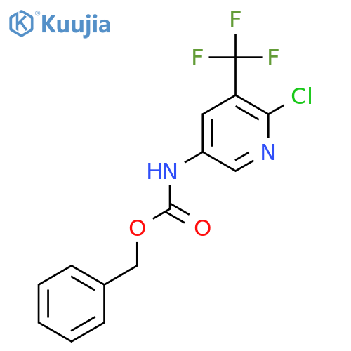 benzyl N-6-chloro-5-(trifluoromethyl)pyridin-3-ylcarbamate structure