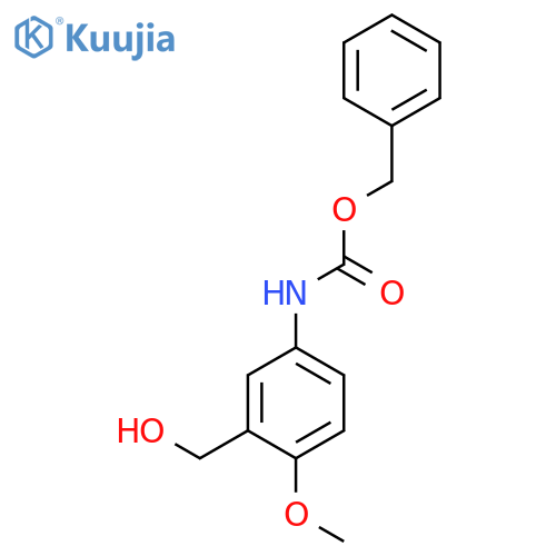 benzyl N-3-(hydroxymethyl)-4-methoxyphenylcarbamate structure