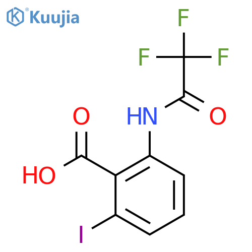 2-Iodo-6-(trifluoroacetamido)benzoic acid structure