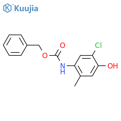 benzyl N-(5-chloro-4-hydroxy-2-methylphenyl)carbamate structure