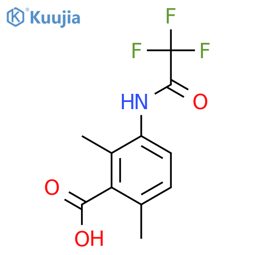 2,6-Dimethyl-3-(2,2,2-trifluoroacetamido)benzoic acid structure