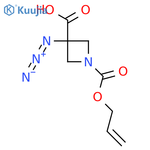 3-azido-1-(prop-2-en-1-yloxy)carbonylazetidine-3-carboxylic acid structure