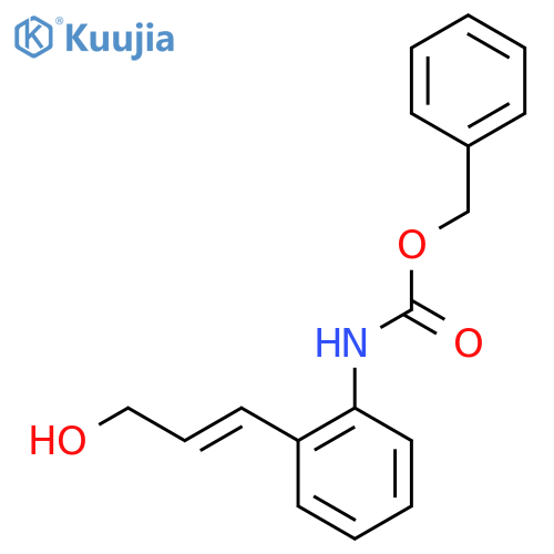 benzyl N-2-(3-hydroxyprop-1-en-1-yl)phenylcarbamate structure
