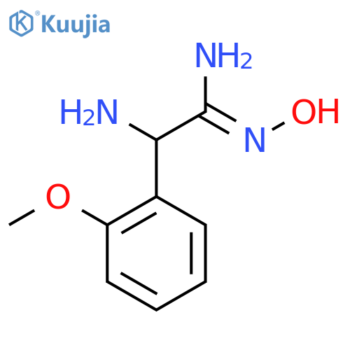 2-amino-N'-hydroxy-2-(2-methoxyphenyl)ethanimidamide structure
