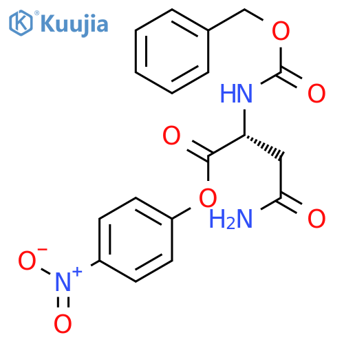 D-Asparagine, N2-[(phenylmethoxy)carbonyl]-, 4-nitrophenyl ester structure