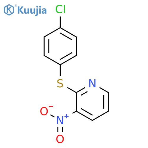 2-(4-Chlorophenyl)thio-3-nitropyridine structure