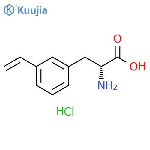 (R)-2-Amino-3-(3-vinylphenyl)propanoic acid hydrochloride structure
