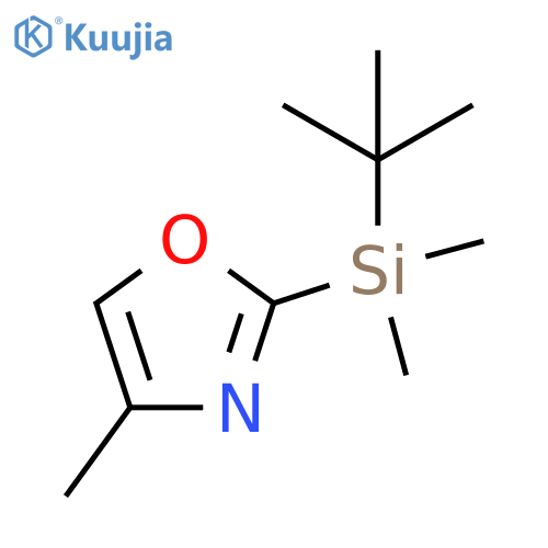 2-(tert-Butyl-dimethyl-silanyl)-4-methyl-oxazole structure