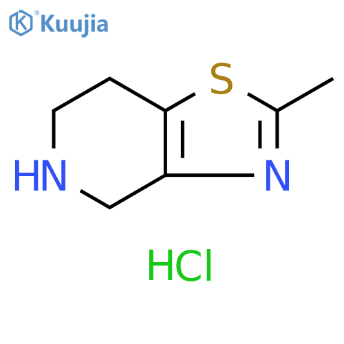 2-Methyl-4,5,6,7-tetrahydrothiazolo[4,5-c]pyridine hydrochloride structure