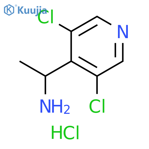 1-(3,5-Dichloropyridin-4-yl)ethan-1-amine dihydrochloride structure